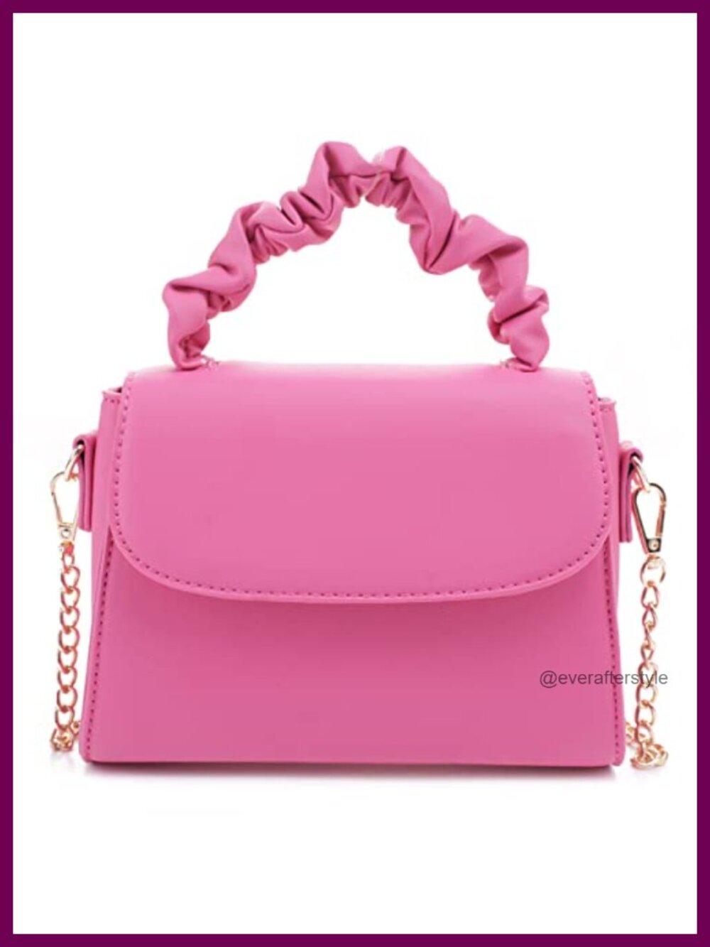 Small Crossbody Bag Vegan Leather Top Handle Purse Detachable Strap